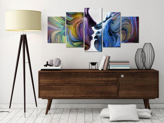 Canvas Print - Kiss of Colours-ArtfulPrivacy-Wall Art Collection