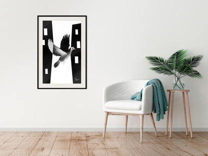 Frame Wall Art - Caught in Flight-artwork for wall with acrylic glass protection