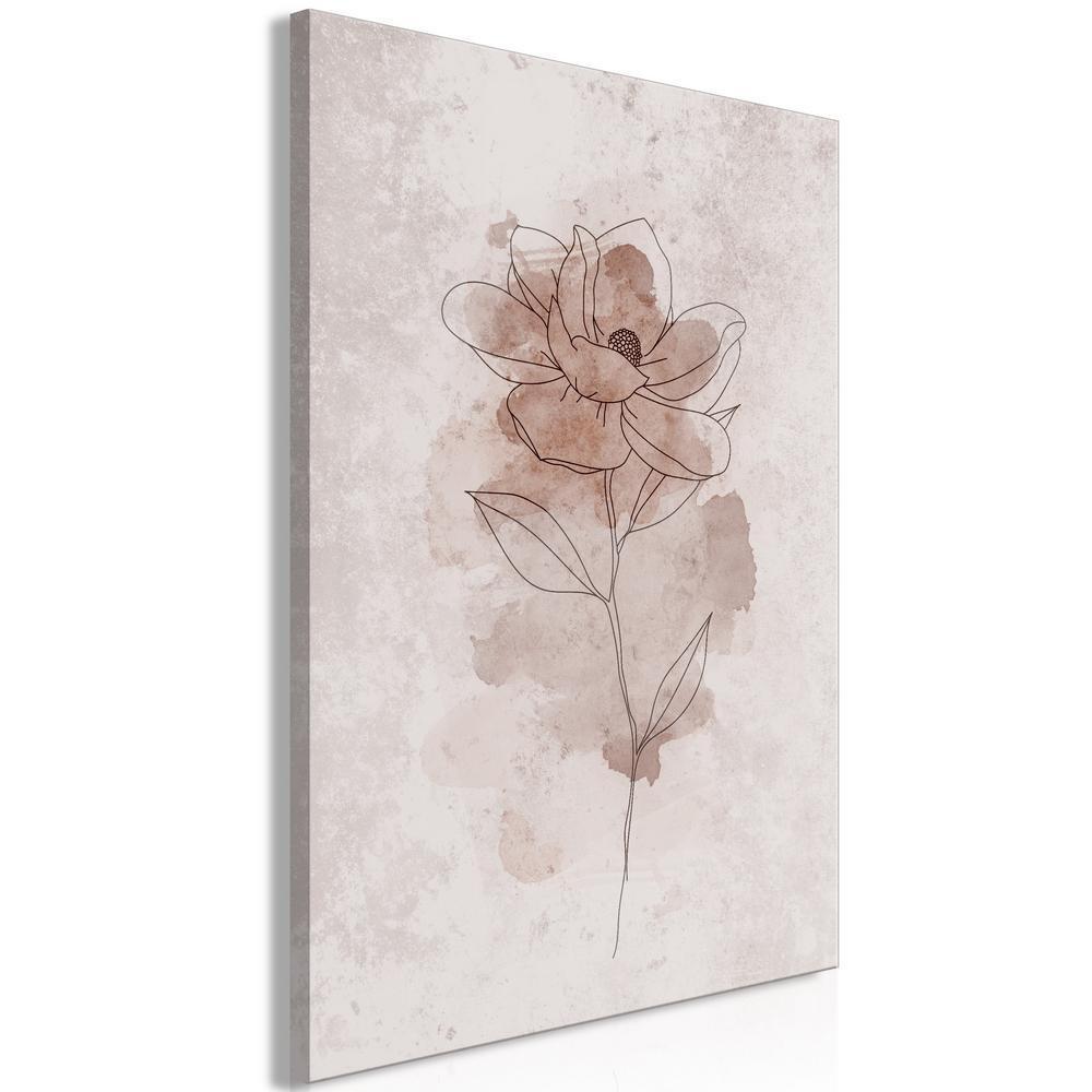 Canvas Print - Flower of Joy (1 Part) Vertical-ArtfulPrivacy-Wall Art Collection