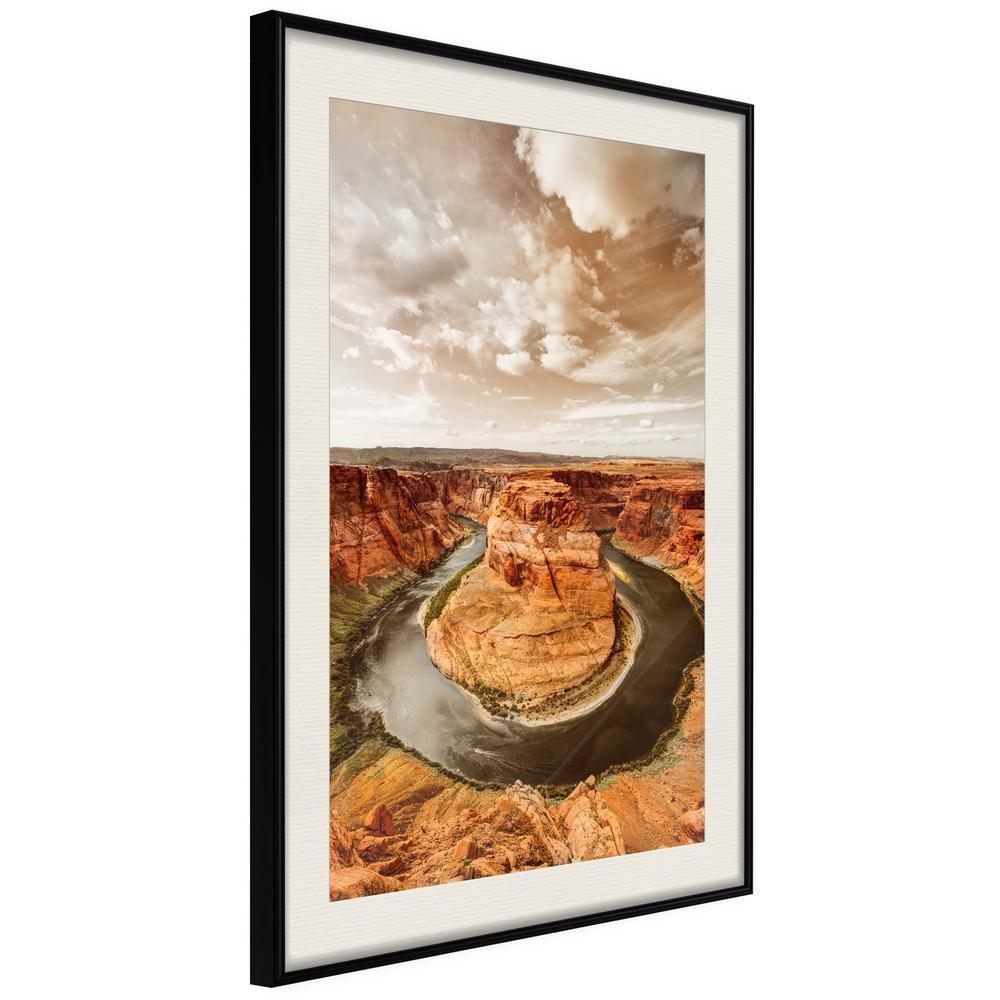 Autumn Framed Poster - Colorado River-artwork for wall with acrylic glass protection