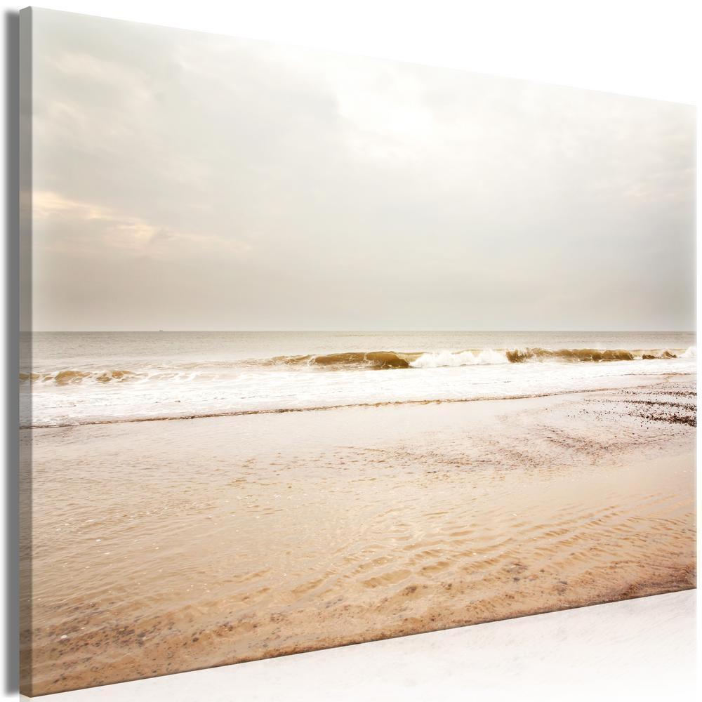 Canvas Print - Sea After Storm (1 Part) Wide-ArtfulPrivacy-Wall Art Collection