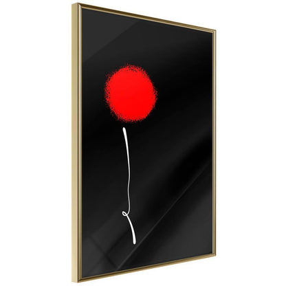 Abstract Poster Frame - Dot and Line-artwork for wall with acrylic glass protection