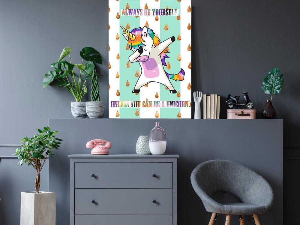 Canvas Print - Always Be Yourself (1 Part) Vertical-ArtfulPrivacy-Wall Art Collection