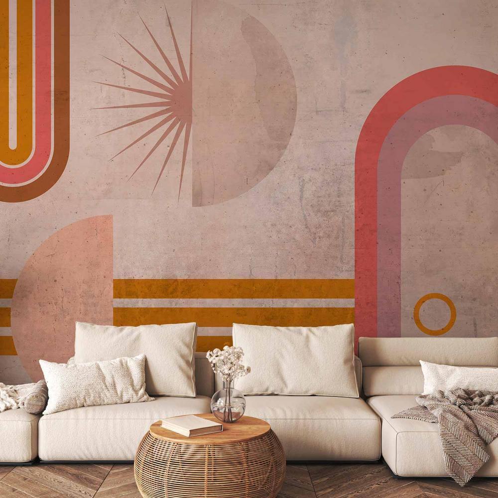 Wall Mural - Pink Arcs