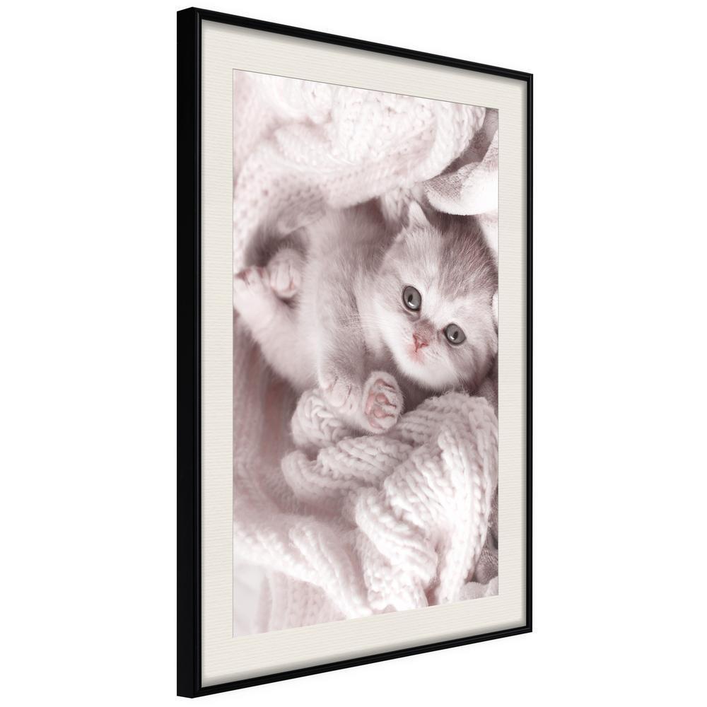 Winter Design Framed Artwork - Tangled in Sweater-artwork for wall with acrylic glass protection