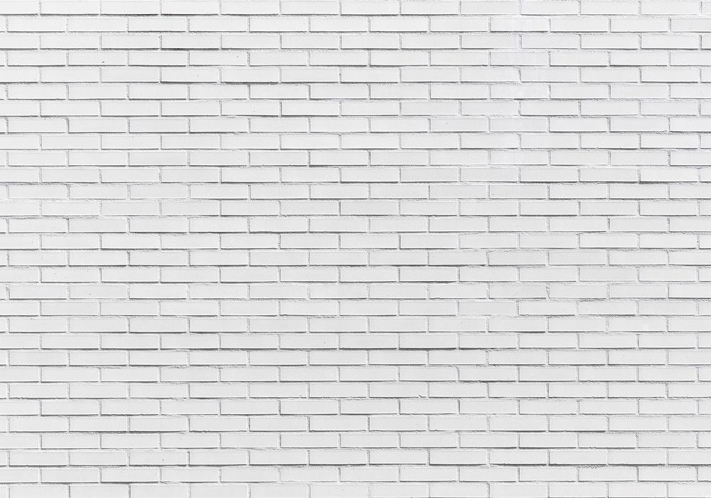 Wall Mural - Snow Brick - Pattern Imitating a Brick Wall in White-Wall Murals-ArtfulPrivacy