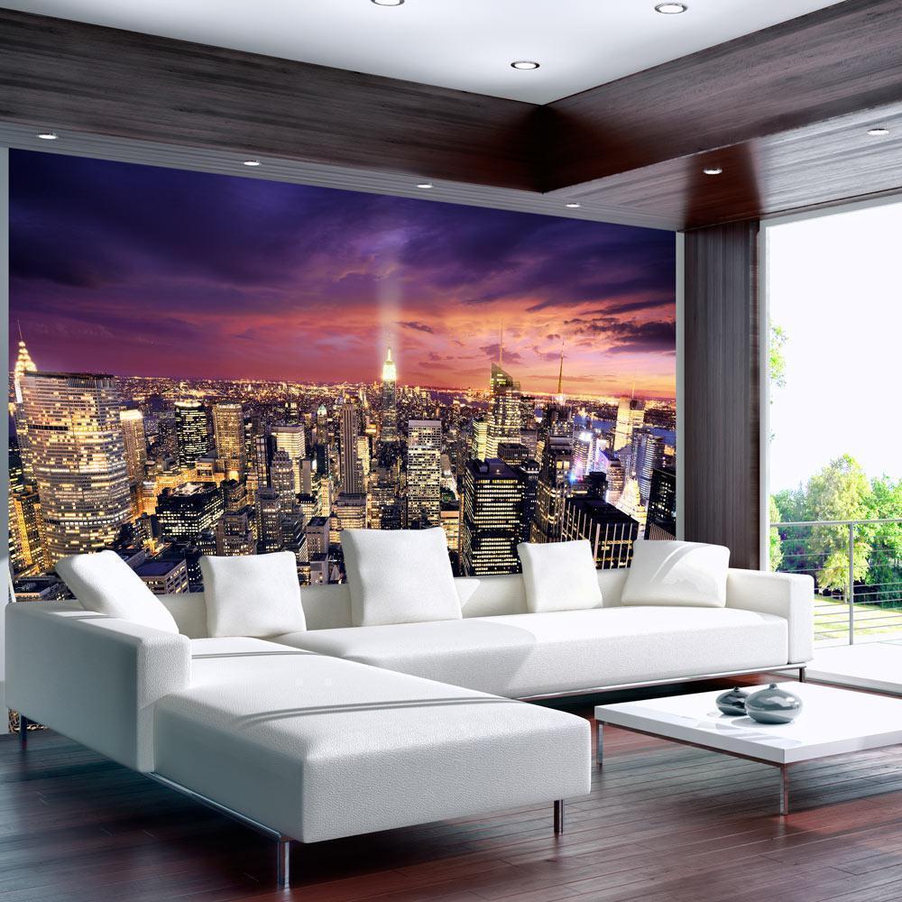 Wall Mural - Evening in New York City-Wall Murals-ArtfulPrivacy