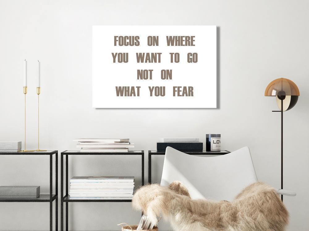 Canvas Print - Focus on Where You Want (1 Part) Wide-ArtfulPrivacy-Wall Art Collection