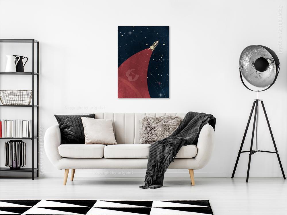 Canvas Print - Space Trip (1 Part) Vertical-ArtfulPrivacy-Wall Art Collection