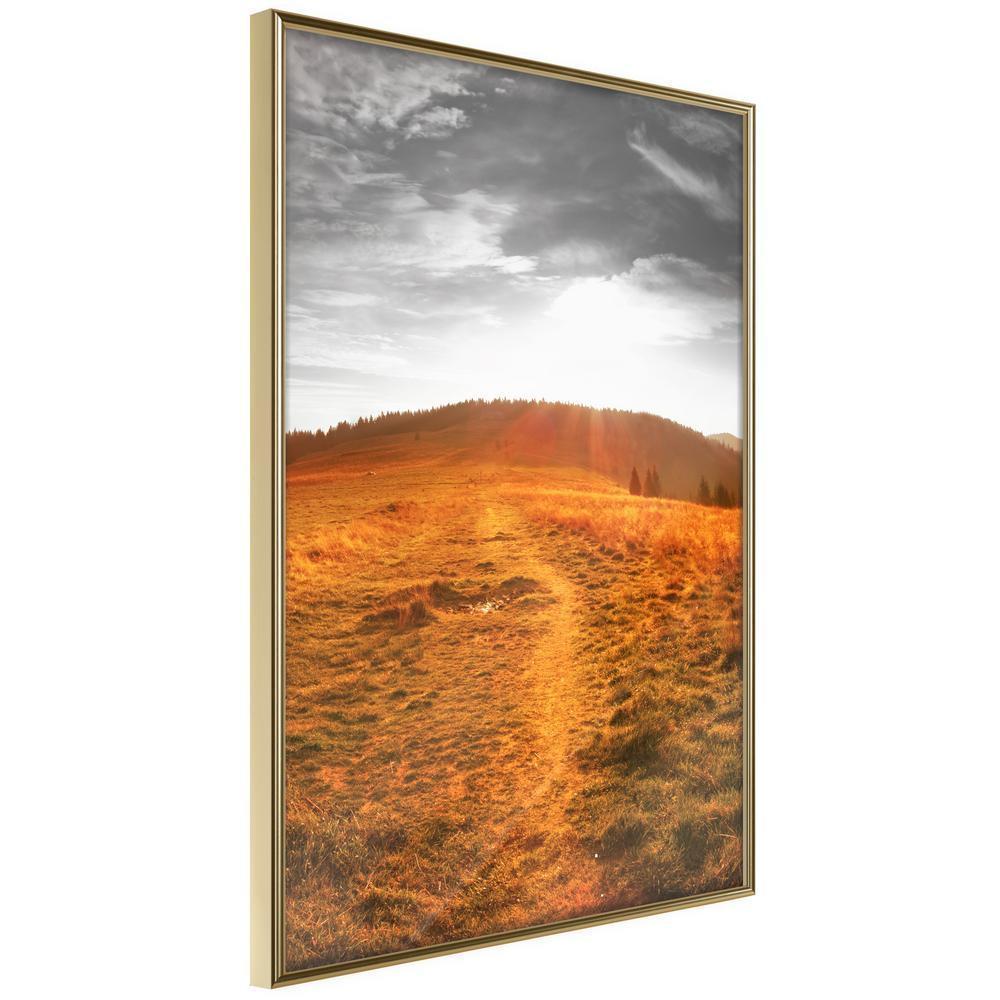 Autumn Framed Poster - Prairie-artwork for wall with acrylic glass protection
