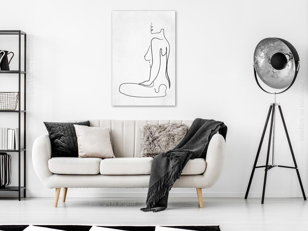 Canvas Print - Female Form (1 Part) Vertical-ArtfulPrivacy-Wall Art Collection