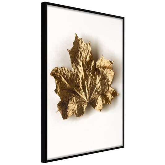 Autumn Framed Poster - Dried Maple Leaf-artwork for wall with acrylic glass protection