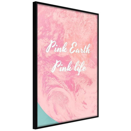 Winter Design Framed Artwork - Pink Life-artwork for wall with acrylic glass protection