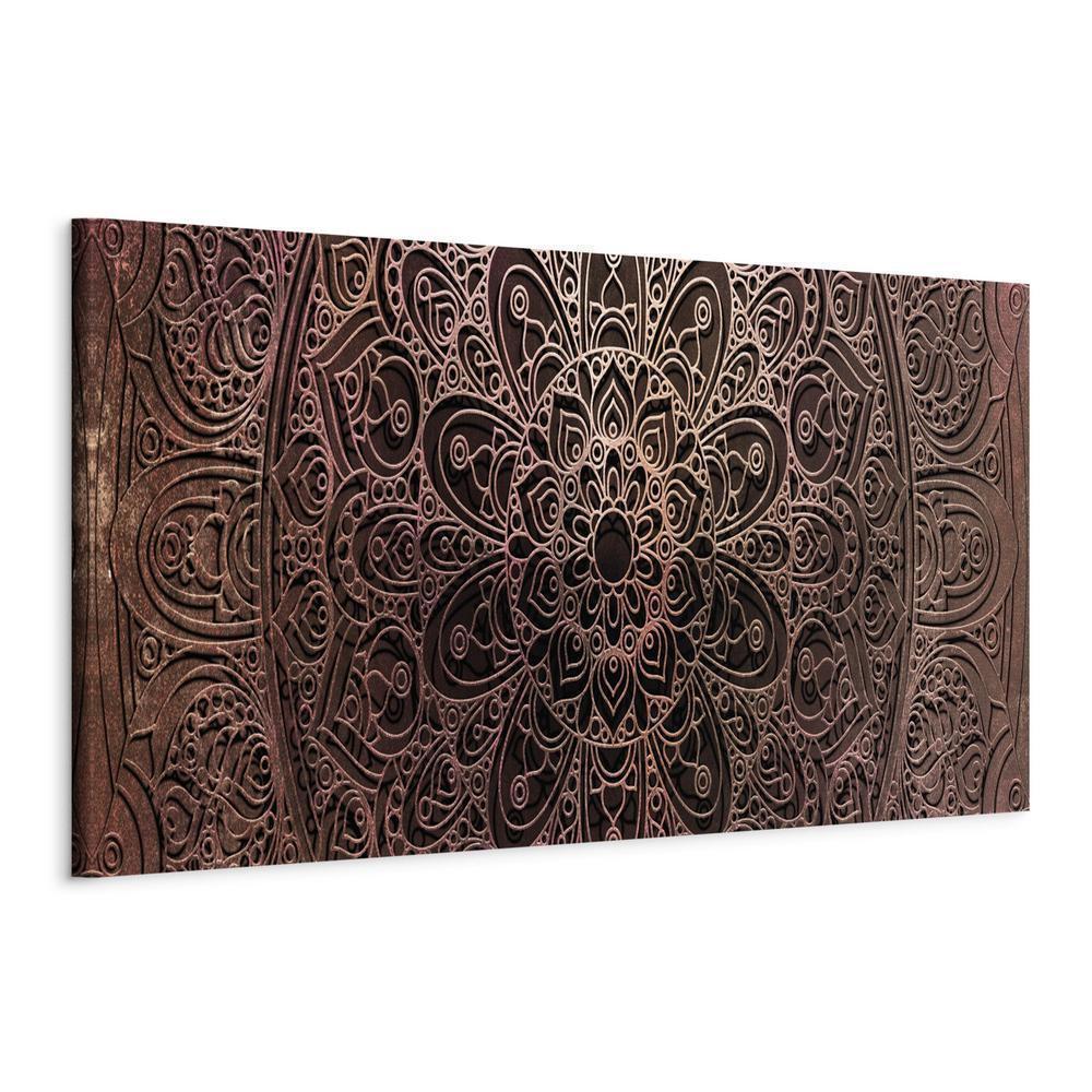 Canvas Print - Mandala: Amber Silence