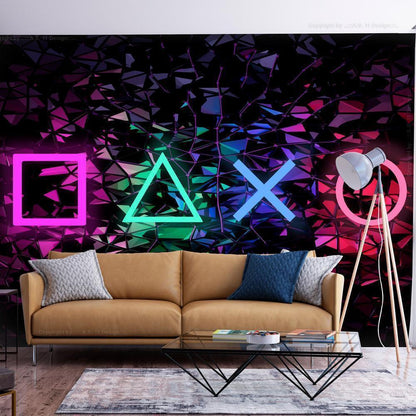 Wall Mural - Fun Symbols-Wall Murals-ArtfulPrivacy