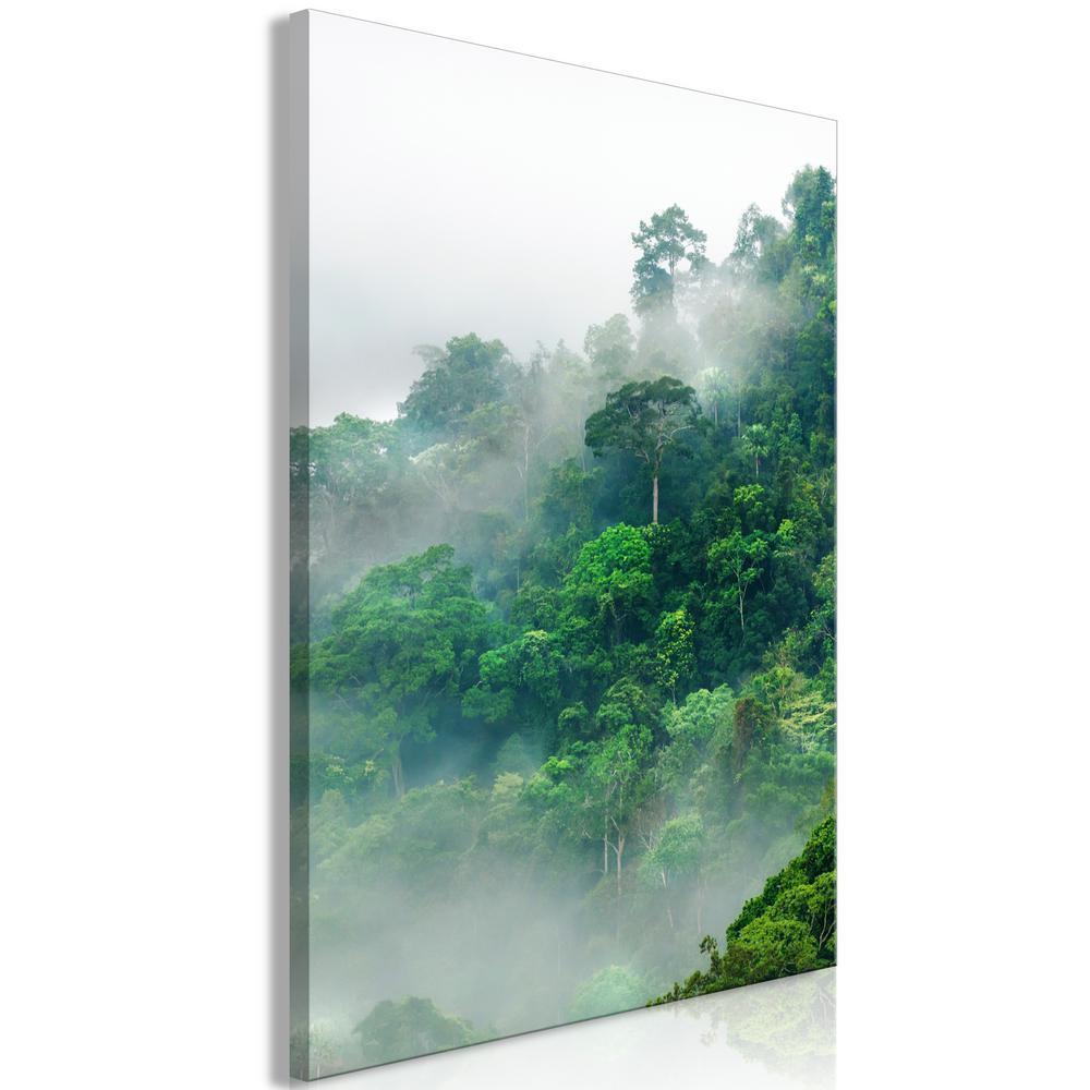 Canvas Print - Lush Forest (1 Part) Vertical-ArtfulPrivacy-Wall Art Collection