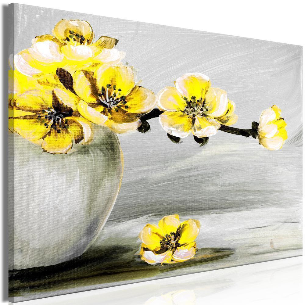 Canvas Print - Lightness of Light (1 Part) Wide Yellow-ArtfulPrivacy-Wall Art Collection