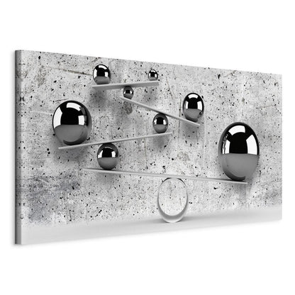 Canvas Print - Balls and Concrete (1 Part) Wide-ArtfulPrivacy-Wall Art Collection