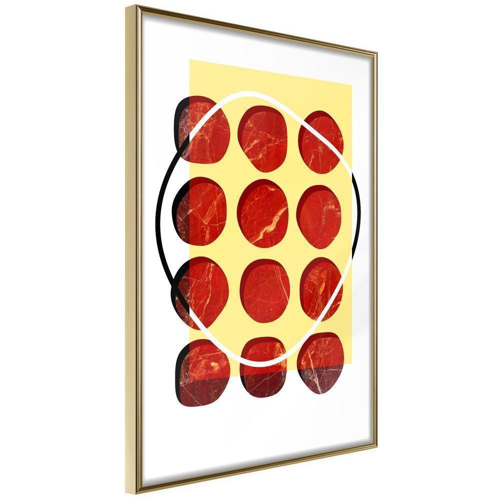 Abstract Poster Frame - Carnivore's Dream-artwork for wall with acrylic glass protection