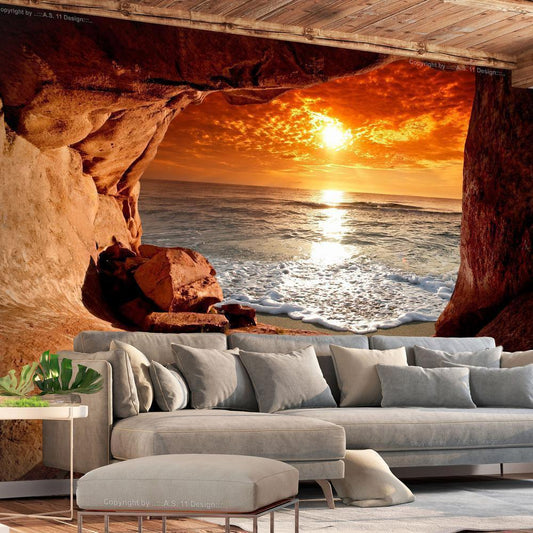 Wall Mural - Exit from the Cave-Wall Murals-ArtfulPrivacy