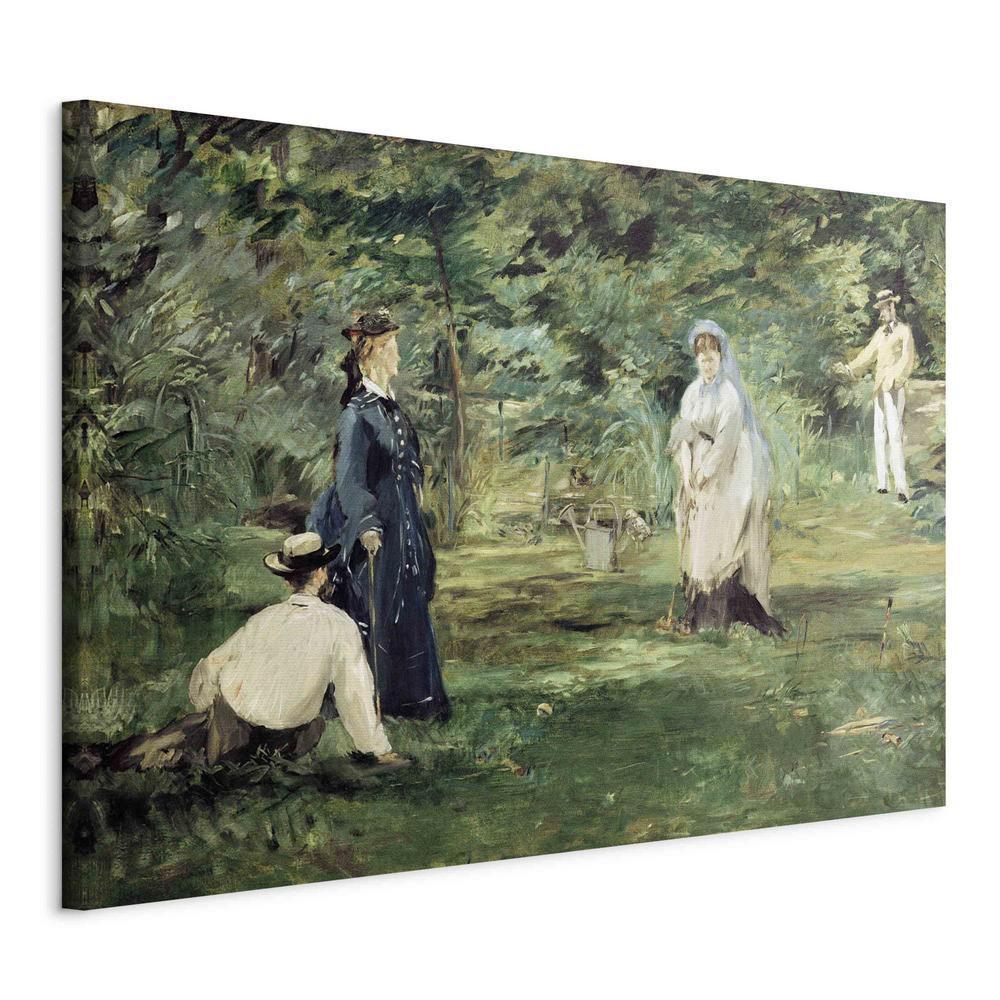 Canvas Print - La Partie de croquet à Paris (Edouard Manet)