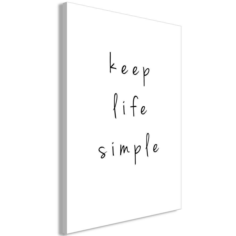 Canvas Print - Message (1-part) - English Text in Motivational Tone-ArtfulPrivacy-Wall Art Collection