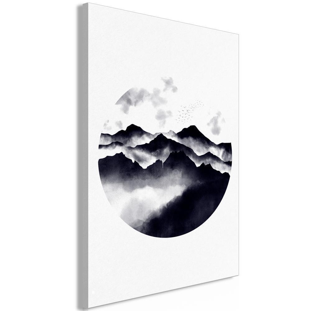 Canvas Print - Mountain Landscape (1 Part) Vertical-ArtfulPrivacy-Wall Art Collection