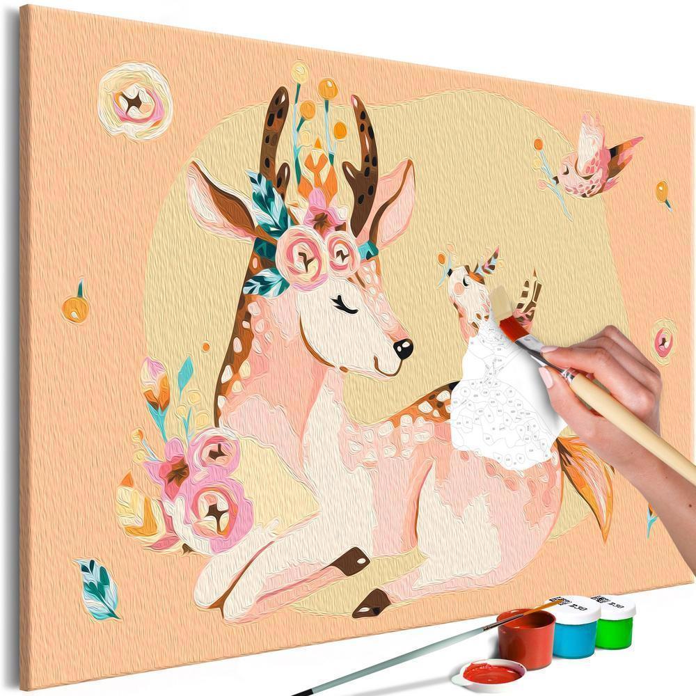 Start learning Painting - Paint By Numbers Kit - Doe - new hobby