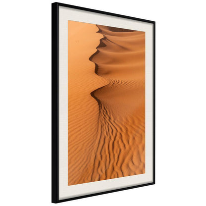 Framed Art - Patterns on the Sand-artwork for wall with acrylic glass protection