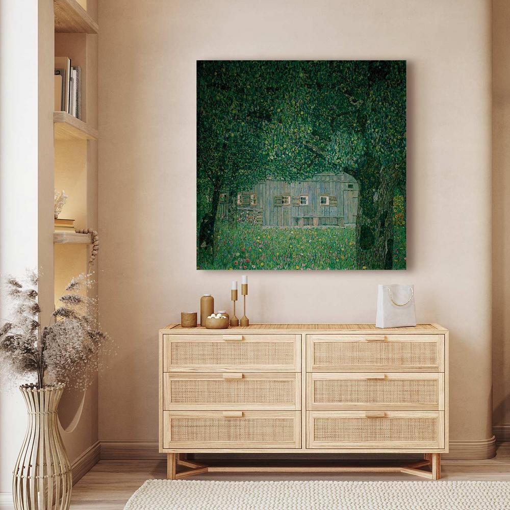 Canvas Print - Oberösterreichisches Bauernhaus (Gustav Klimt)