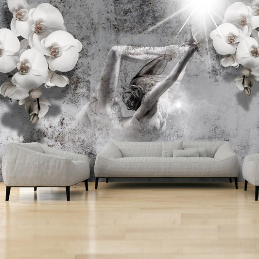 Wall Mural - Arrangement with orchid-Wall Murals-ArtfulPrivacy