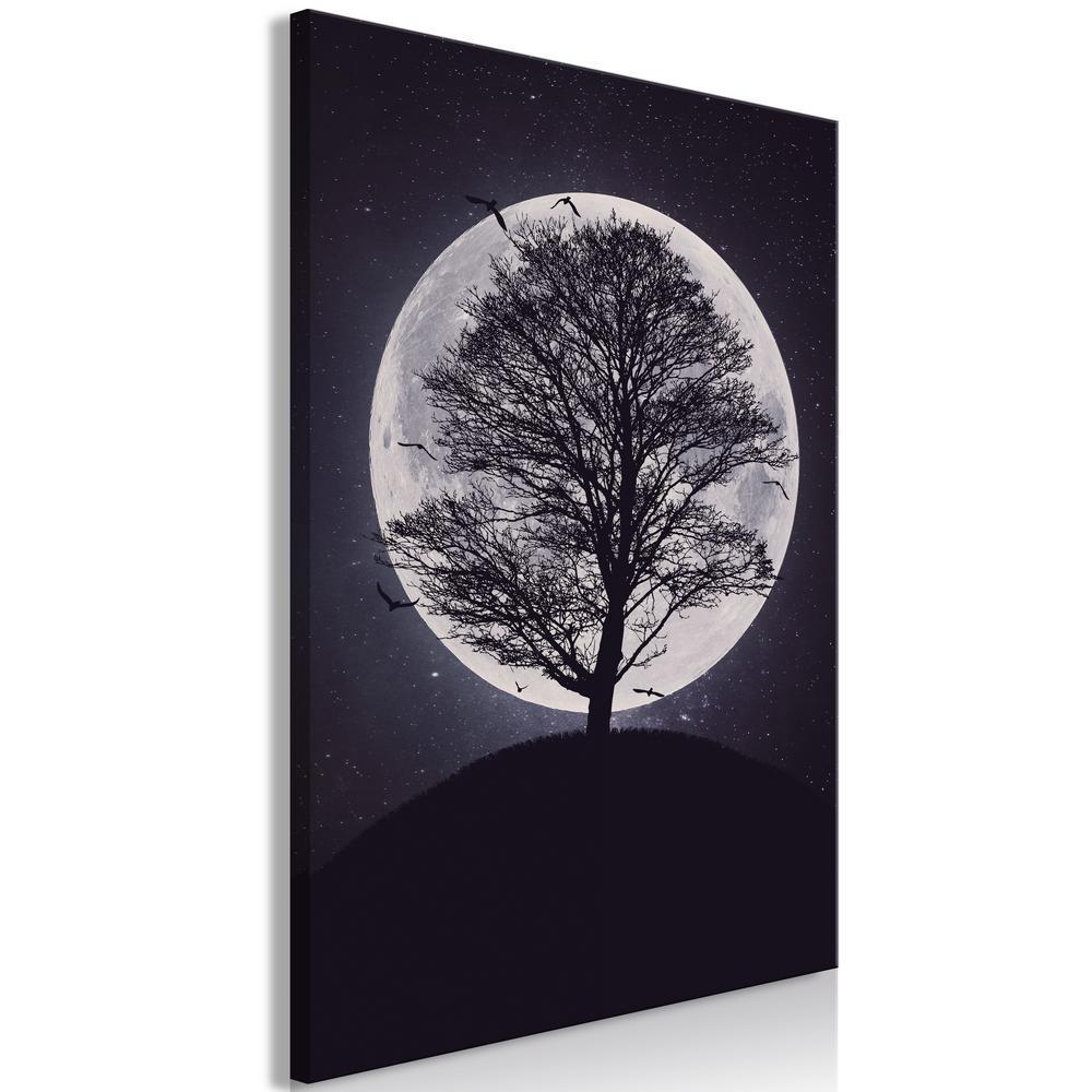 Canvas Print - Lone Tree (1 Part) Vertical-ArtfulPrivacy-Wall Art Collection