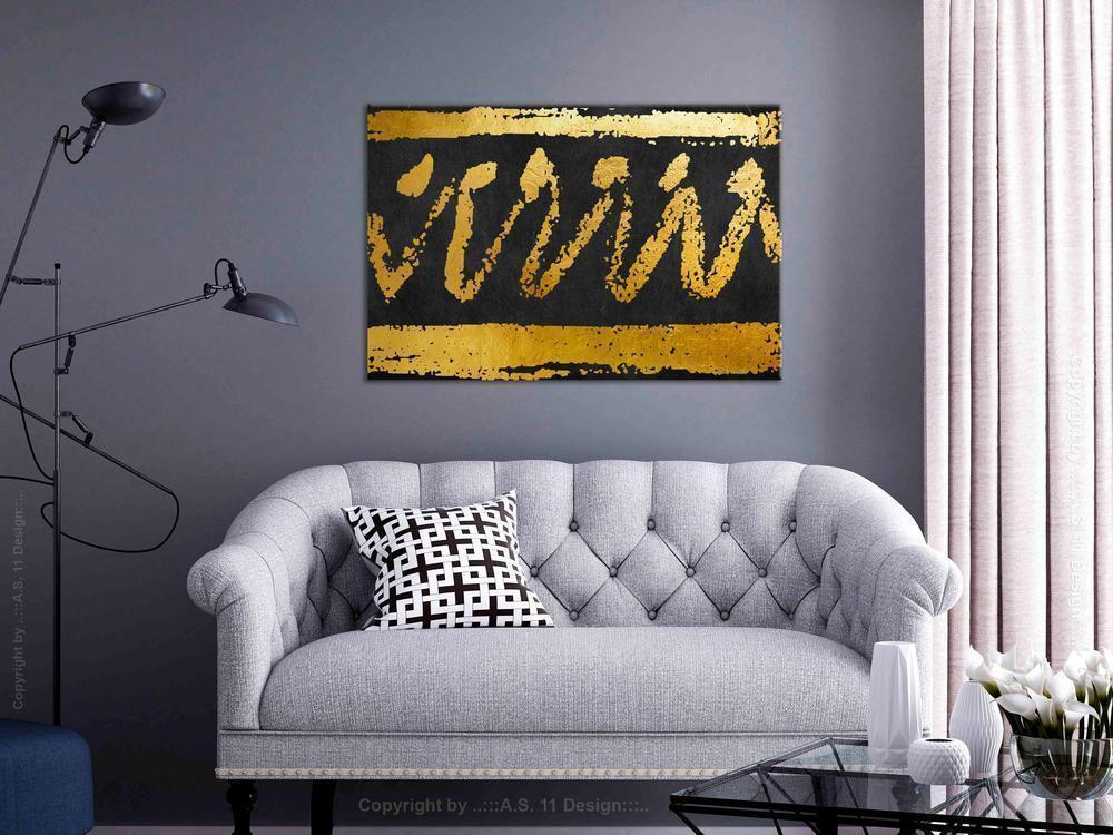 Canvas Print - Gold Seal (1 Part) Wide