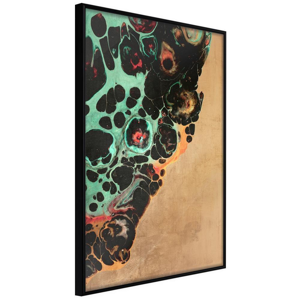 Abstract Poster Frame - Disintegration-artwork for wall with acrylic glass protection