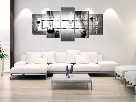 Canvas Print - Grey Symmetry-ArtfulPrivacy-Wall Art Collection