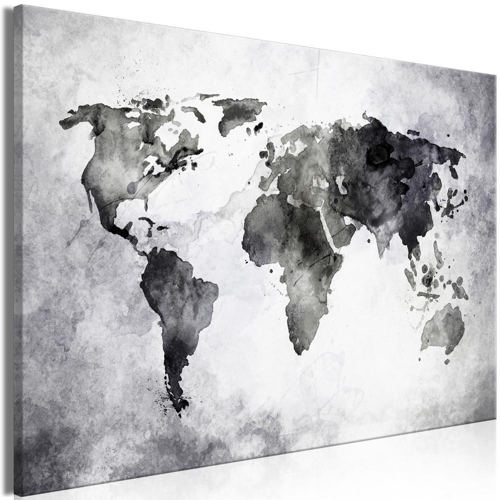 Canvas Print - Painted Planet (1 Part) Wide-ArtfulPrivacy-Wall Art Collection