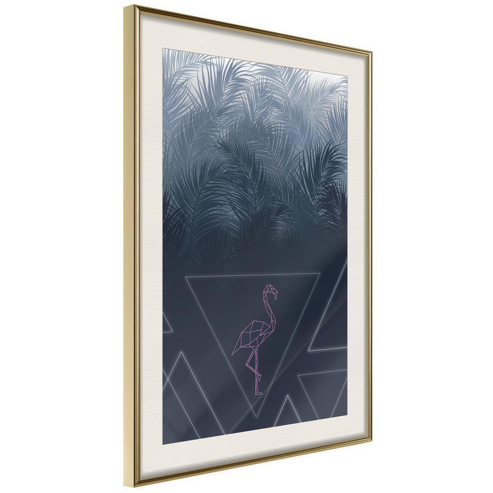 Abstract Poster Frame - Geometric Jungle-artwork for wall with acrylic glass protection