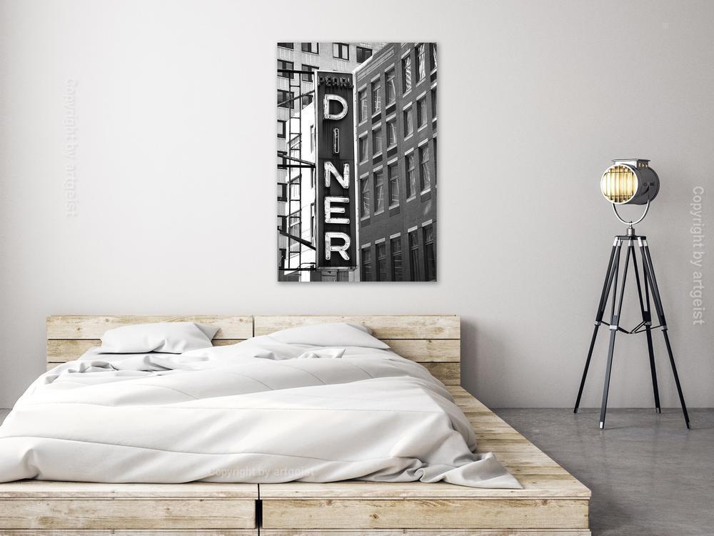 Canvas Print - New York Neon Sign (1 Part) Vertical-ArtfulPrivacy-Wall Art Collection