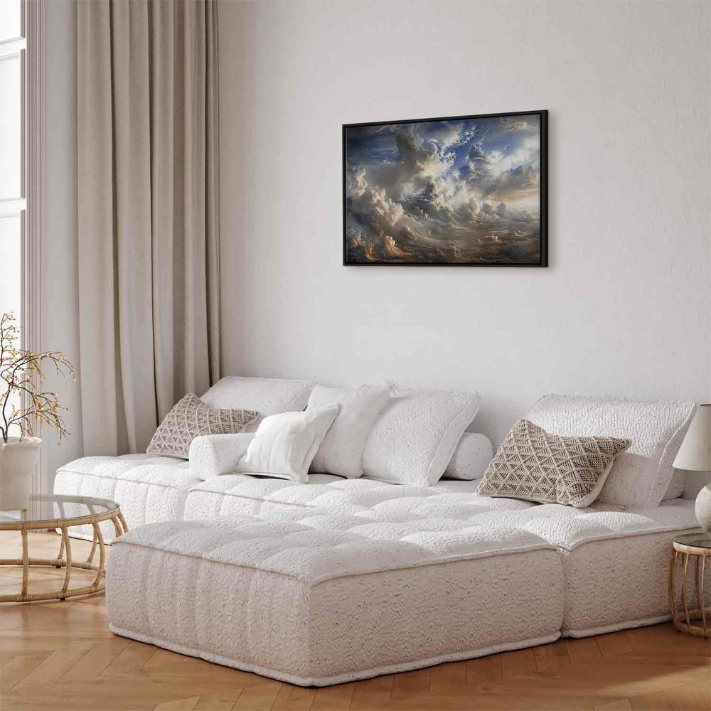 Canvas Print - Golden Reflections on Clouds Foretelling Dusk