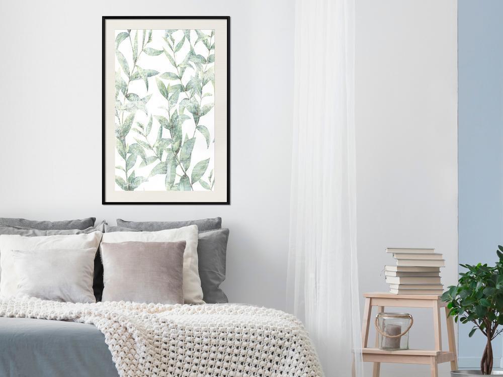 Botanical Wall Art - Sheer Batiste-artwork for wall with acrylic glass protection