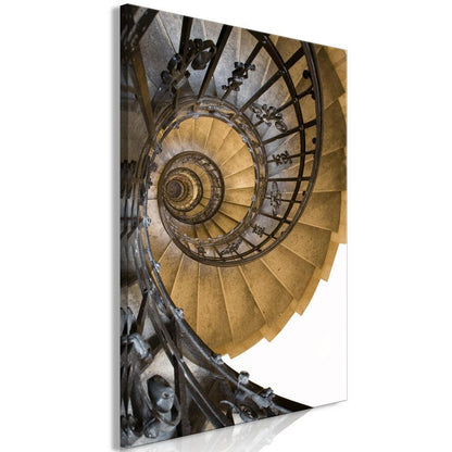 Canvas Print - Architectural Snail (1 Part) Vertical-ArtfulPrivacy-Wall Art Collection