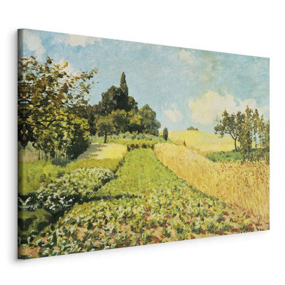 Impression sur toile - Champ de blé (Alfred Sisley)