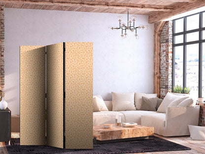 Room Divider - Tiny Dots: Optimistic Pattern in Peach Colors