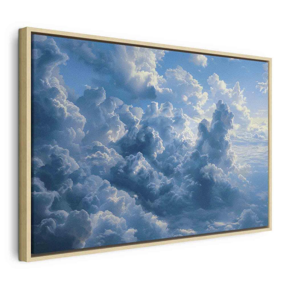 Canvas Print - Ocean in the Air: Waving Clouds Reflecting Morning Light