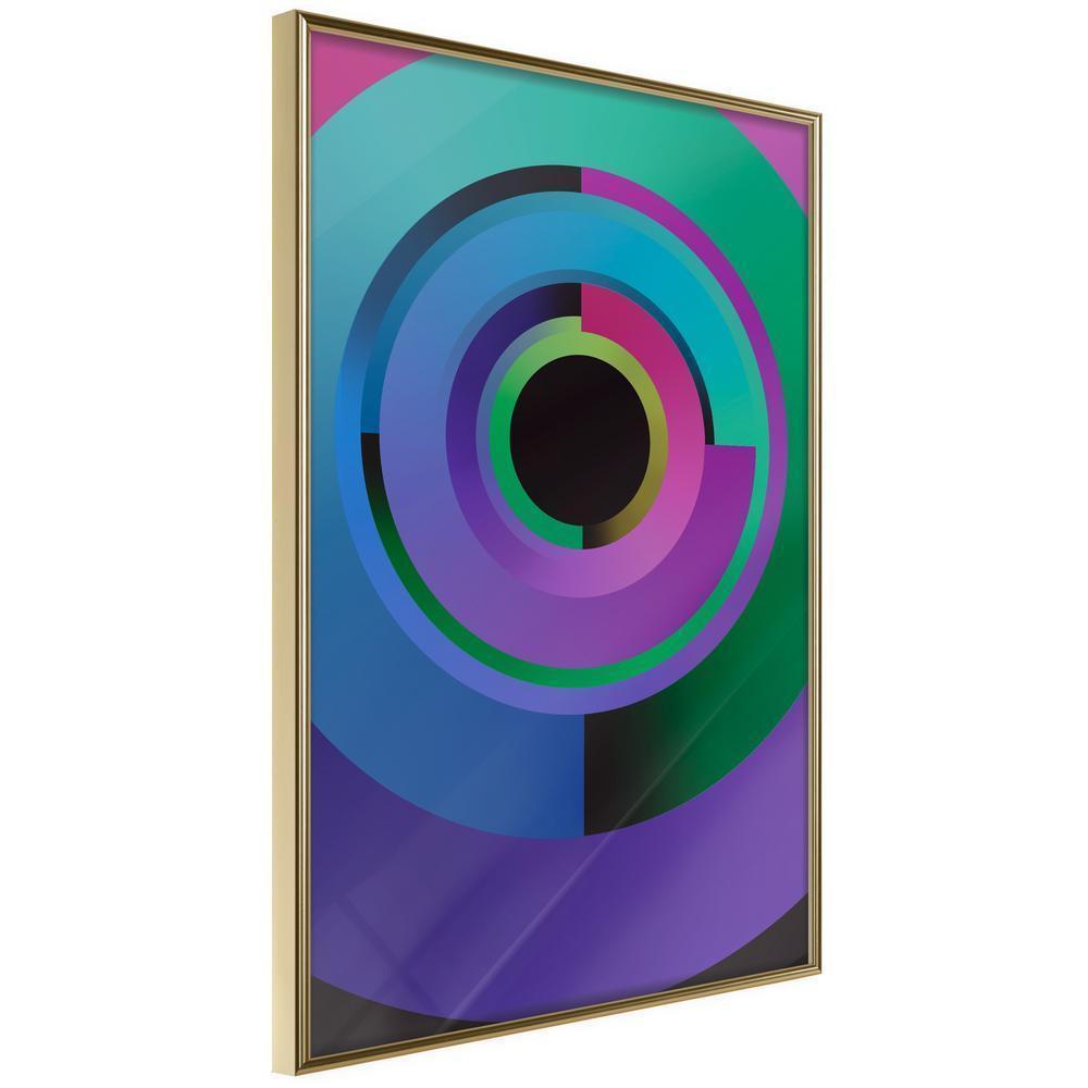 Abstract Poster Frame - United in Colours-artwork for wall with acrylic glass protection