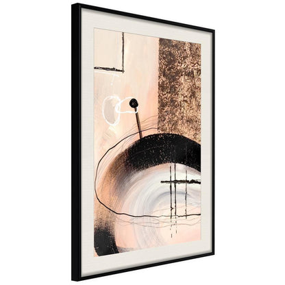 Abstract Poster Frame - Hidden Message-artwork for wall with acrylic glass protection