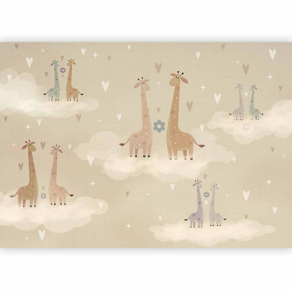 Wall Mural - Giraffes in Love