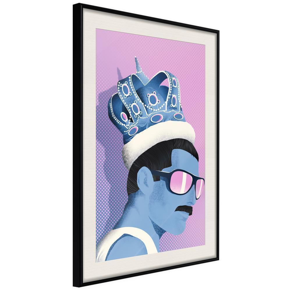 Wall Decor Portrait - King of Music-artwork for wall with acrylic glass protection