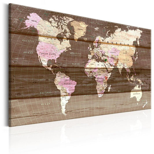 Cork board Canvas with design - Decorative Pinboard - Wooden World-ArtfulPrivacy