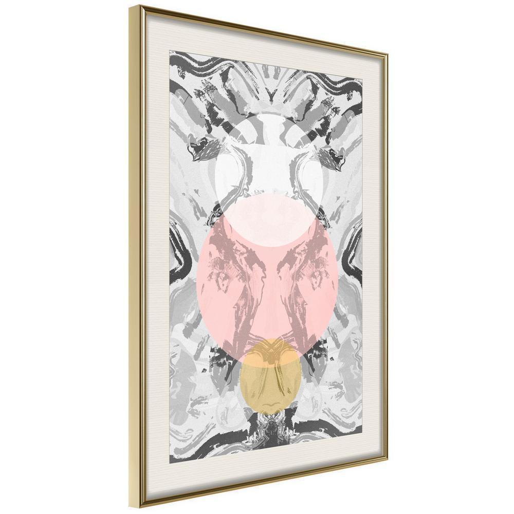 Abstract Poster Frame - Rise of the Three Suns-artwork for wall with acrylic glass protection
